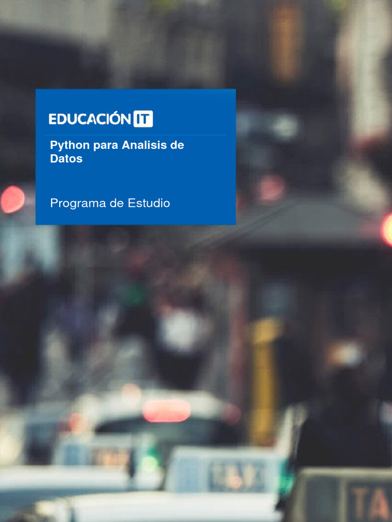 Curso de Python para Analisis de Datos PDF | PDF | Python (lenguaje de ...