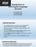 Into To Aice English Lang