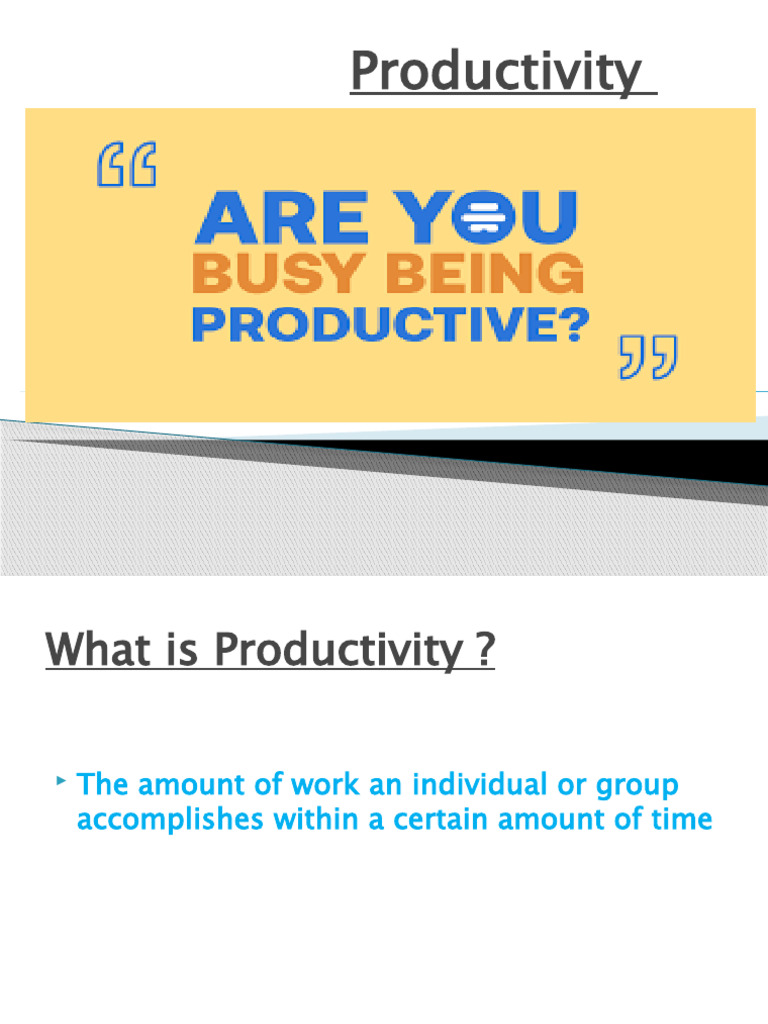 Detailed Tutorial On Productivity - Youtube | PDF