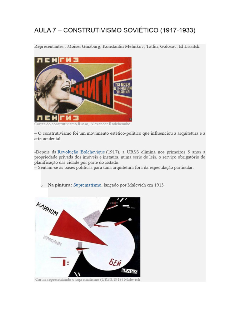 Construtivismo Soviético: Arquitetura e Vida Social | PDF | União Soviética  | Política mundial, image size:768x1024