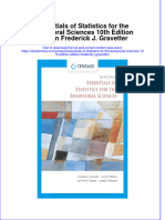 Textbook Ebook Essentials of Statistics For The Behavioral Sciences 10Th Edition Edition Frederick J Gravetter All Chapter PDF