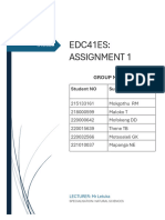 Edc41es Assignment Section A