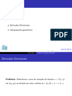 Derivadas Direcionais e o Vetor Gradiente