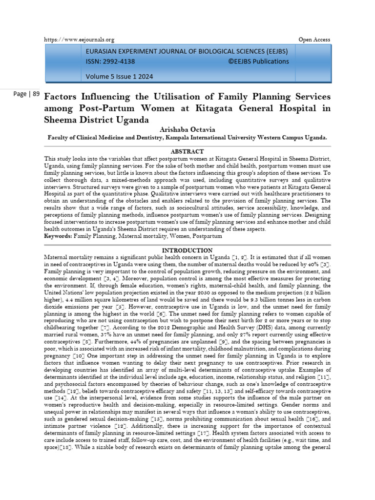 Examples Of Family Planning Services