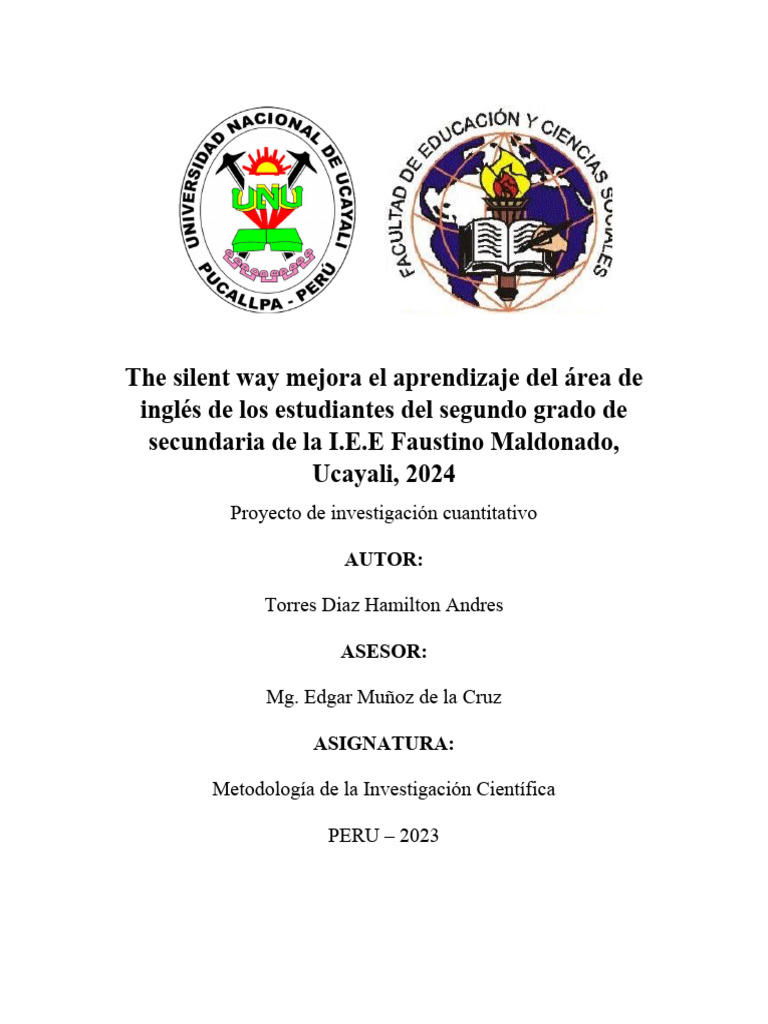Proyecto Metodologia TORRES DIAZ | PDF | Aprendizaje | Educación Secundaria