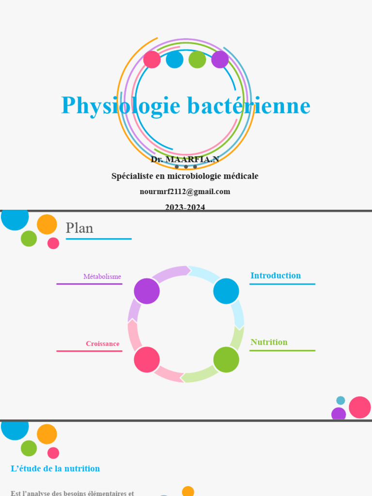 (C02) Physiologie Bactã©rienne | PDF | Bactérie | Nutrition