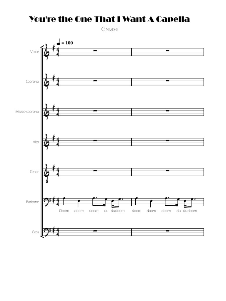 Youre The One That I Want | PDF
