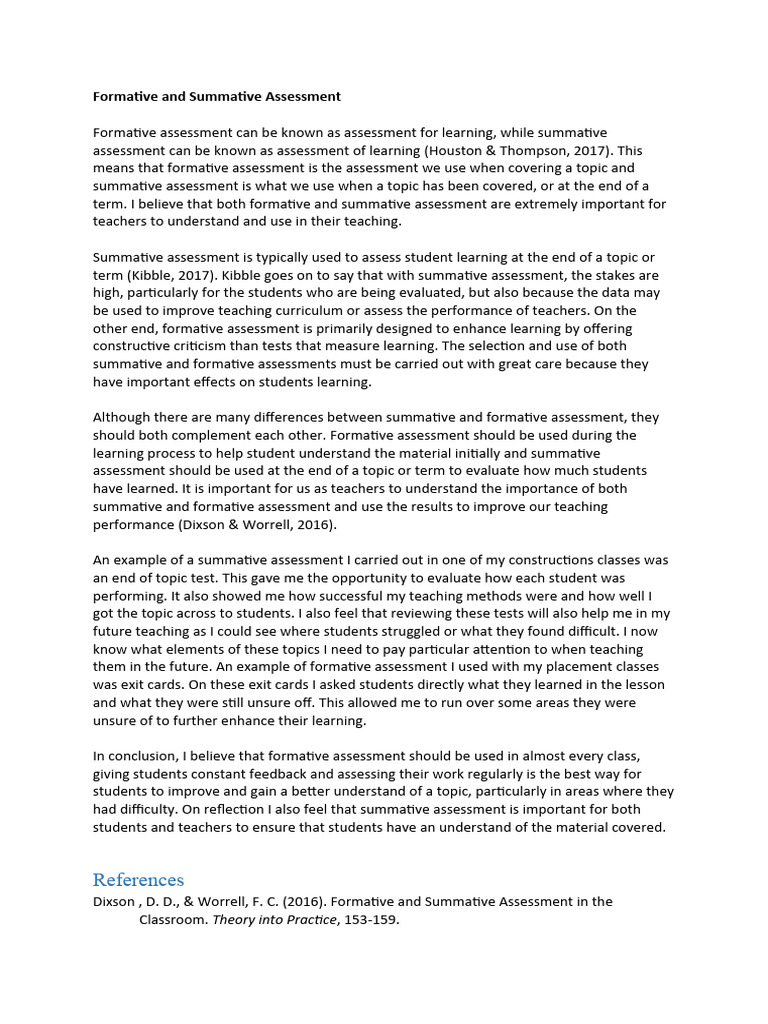sp4 Weekly Reflection Week 8 | PDF | Educational Assessment | Evaluation