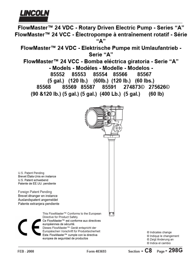 Flowmaster 85552 | PDF | Pump | Screw