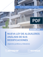 NUEVA LEY DE ALQUILERES. Analisis de Sus Modificaciones (ERREPAR)