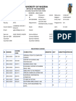 Final Year Course Reg