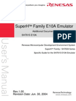 Superh Family E10A Emulator: Rej10B0132-0100H