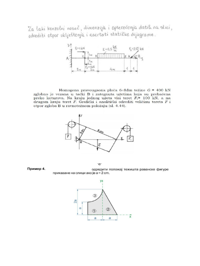 Statika Zadaci | PDF