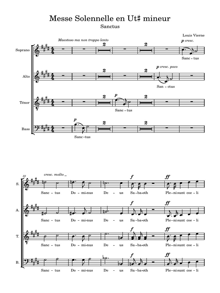 Sanctus Uit Messe Solennelle Vierne Pdf