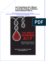 Textbook Ebook The Great Vanishing Act Blood Quantum and The Future of Native Nations Norbert Hill JR All Chapter PDF