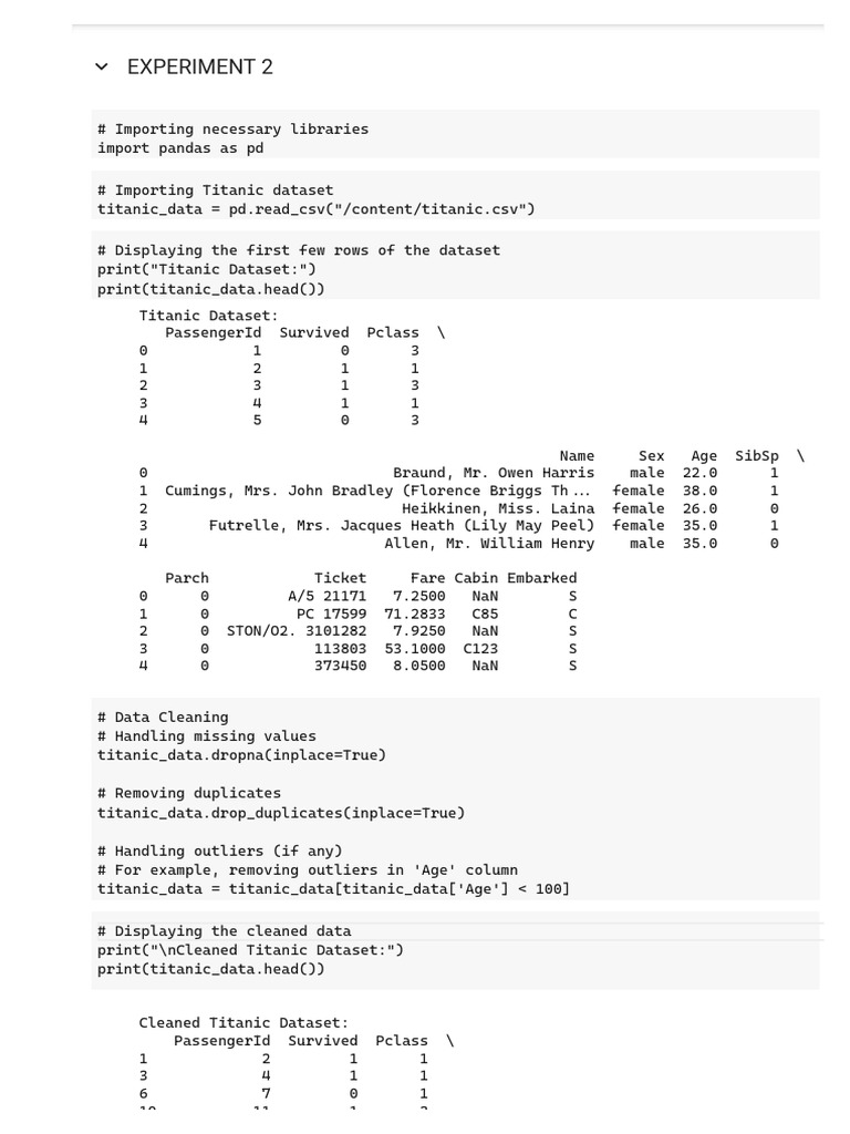 Experiment 2 Colab Pdf Data Computer Data