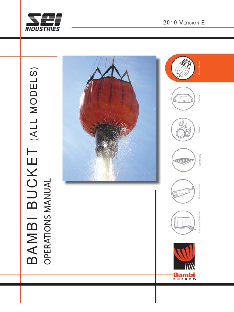 2010 Bambi Bucket Operations Manual Ve (All Models) PDF Helicopter