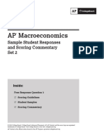 AP Macroeconomics: Sample Student Responses and Scoring Commentary Set 2