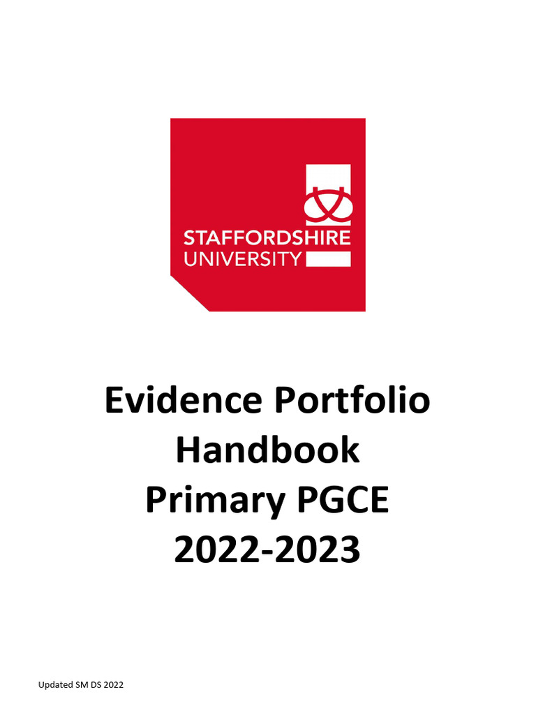 PGCE Evidence Portfolio Handbook 2022 | PDF | Educational Assessment ...