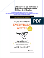 Textbook Ebook Everybody Writes Your Go To Guide To Creating Ridiculously Good Content 2Nd Edition Ann Handley All Chapter PDF