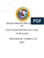 Question Exit Exam