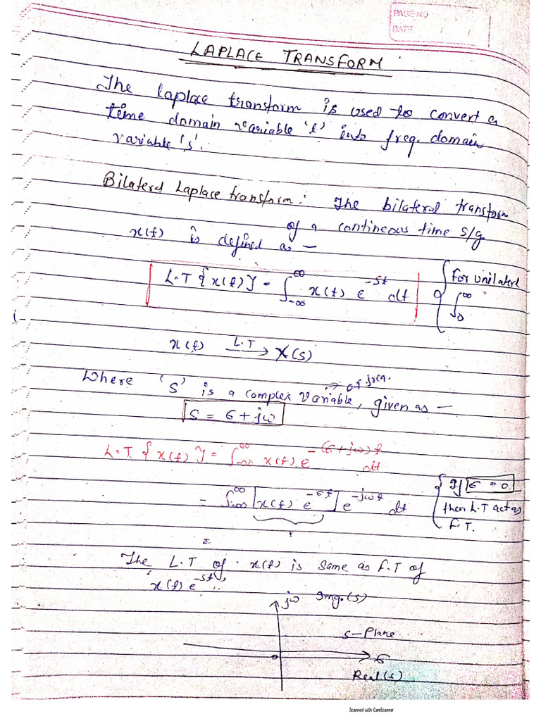 Laplace Transform Pdf