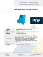 Prensadora de Mangueras 2-3 - 4 - (72mm)