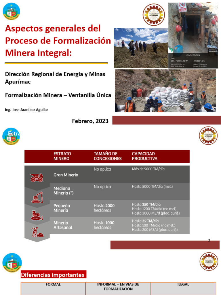 Proceso de Formalización Minera en Apurímac | PDF | Minería | Justicia