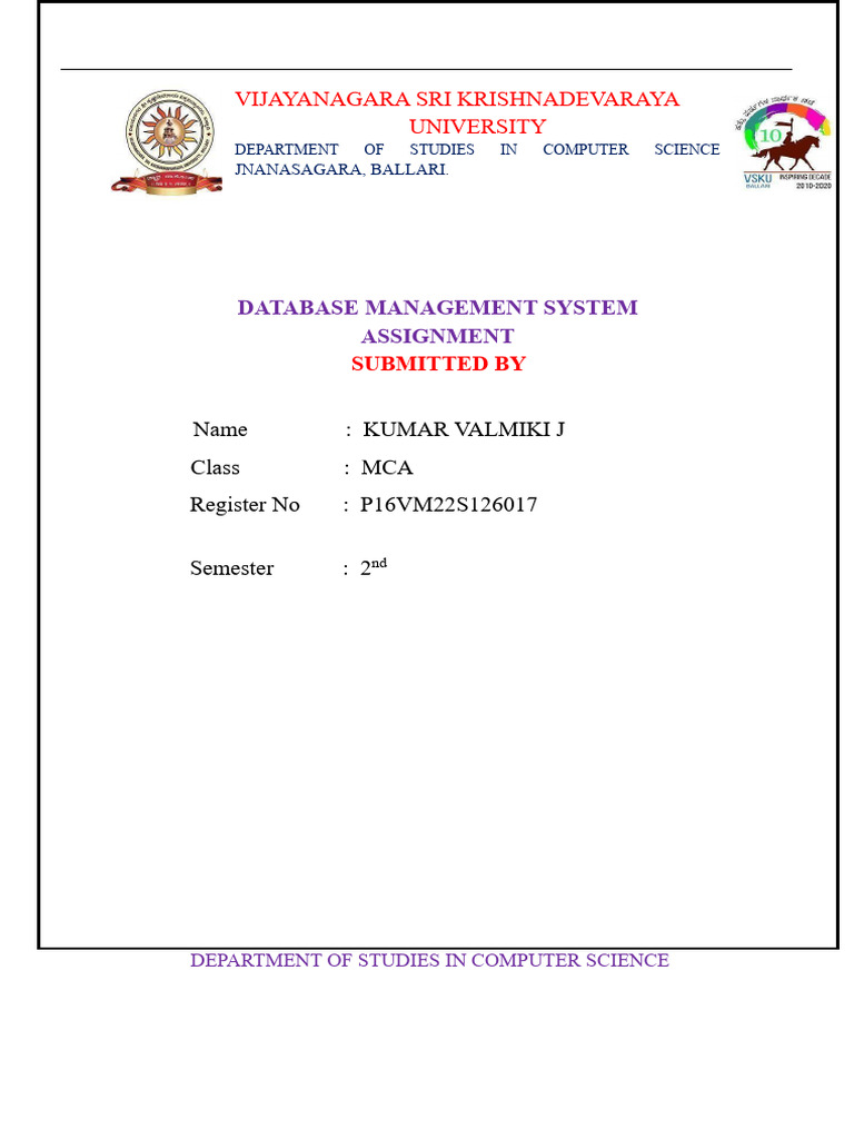 Vali Front Sheet | PDF