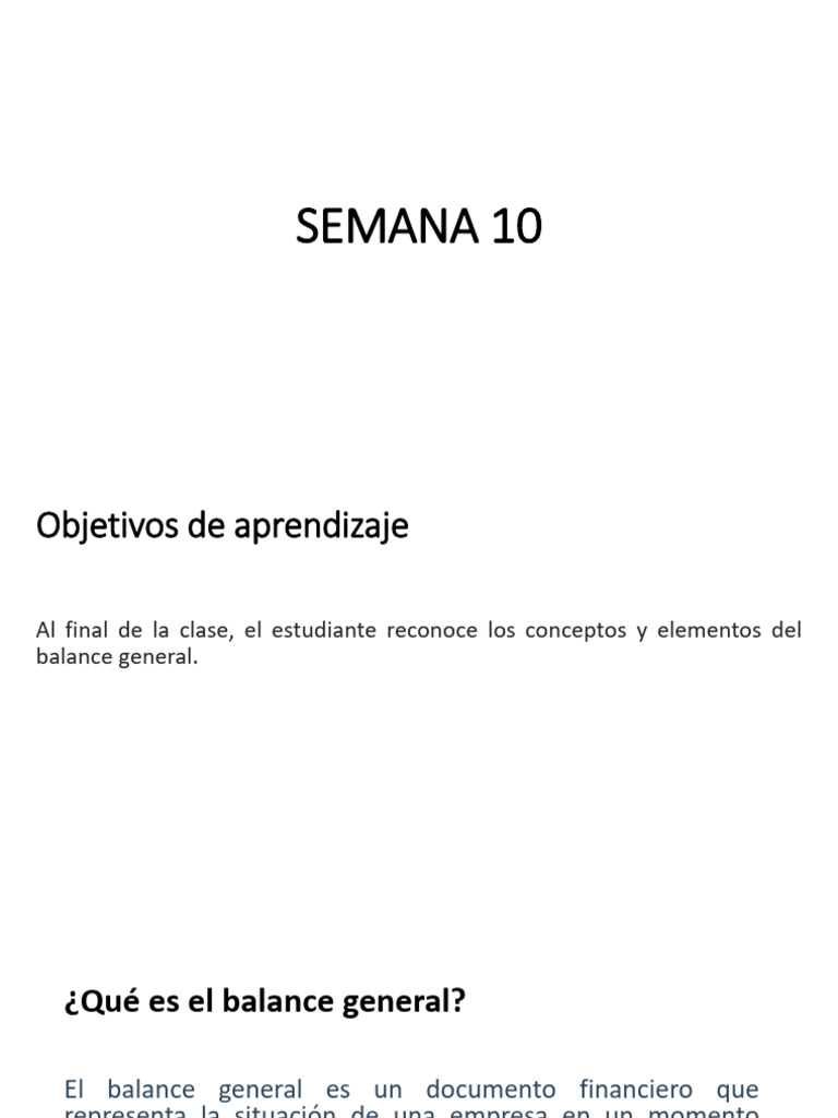 Conceptos Clave del Balance General | PDF | Hoja de balance | Business
