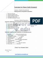 Prepositions Exercises PDF