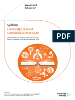 Cambridge IGCSE Combined Science 2025 | PDF