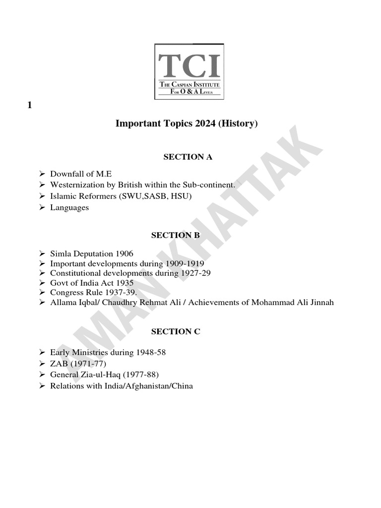 O Levels Pakstudies Pdf Pakistan Muhammad Ali Jinnah