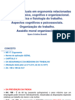 Slides - Noções Conceituais em Ergonomia Relacionadas A Ergonomia Física, Cognitiva e Organizacional.