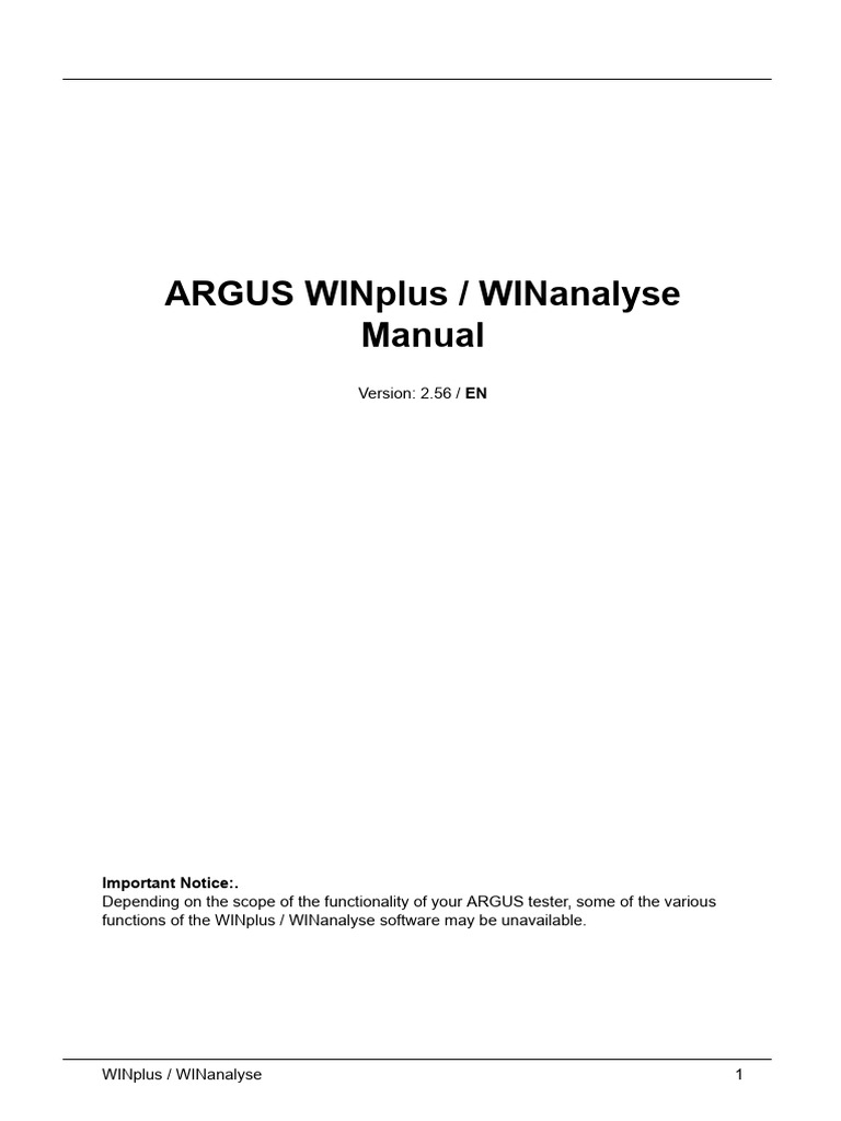 021 Winanalyse Manual U SW 2 56 | PDF | Window (Computing ...