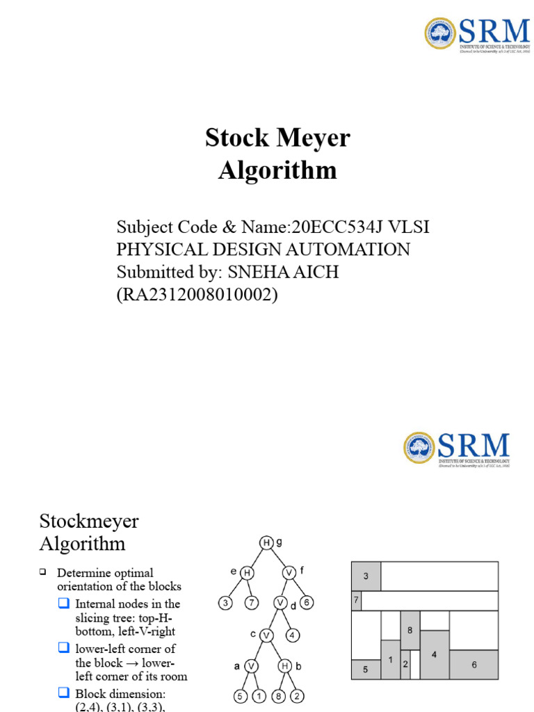 VLSI Design: Stockmeyer Algorithm | PDF