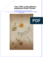 Textbook Ebook Absolute Time Rifts in Early Modern British Metaphysics Emily Thomas All Chapter PDF