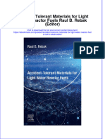 Textbook Ebook Accident Tolerant Materials For Light Water Reactor Fuels Raul B Rebak Editor All Chapter PDF