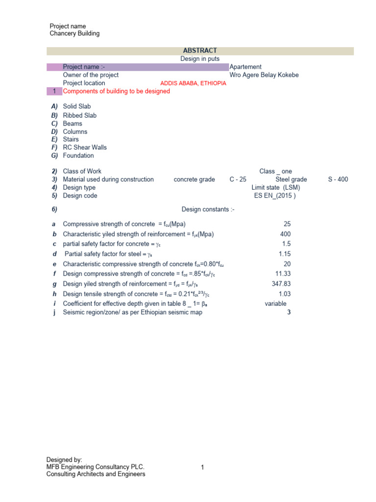Seismic Design Guidelines for Chancery Building | PDF | Beam (Structure ...