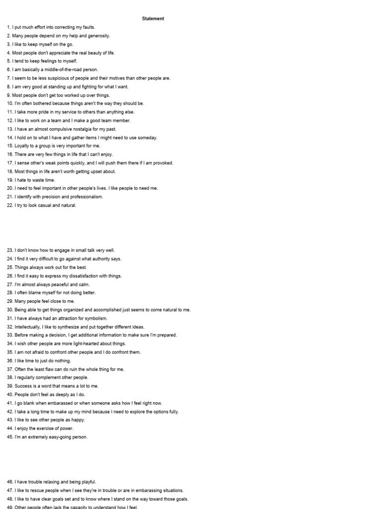 Personal Reflection and Self-Assessment | PDF