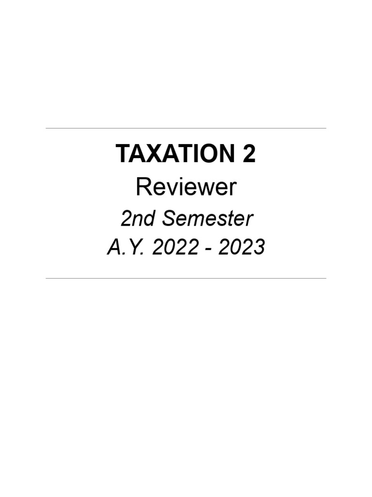 Tax 2 | PDF | Estate Tax In The United States | Taxes