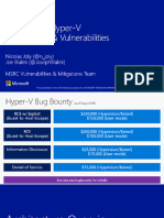 A Dive in To Hyper-V Architecture and Vulnerabilities - Slides (BlackHat 2018)