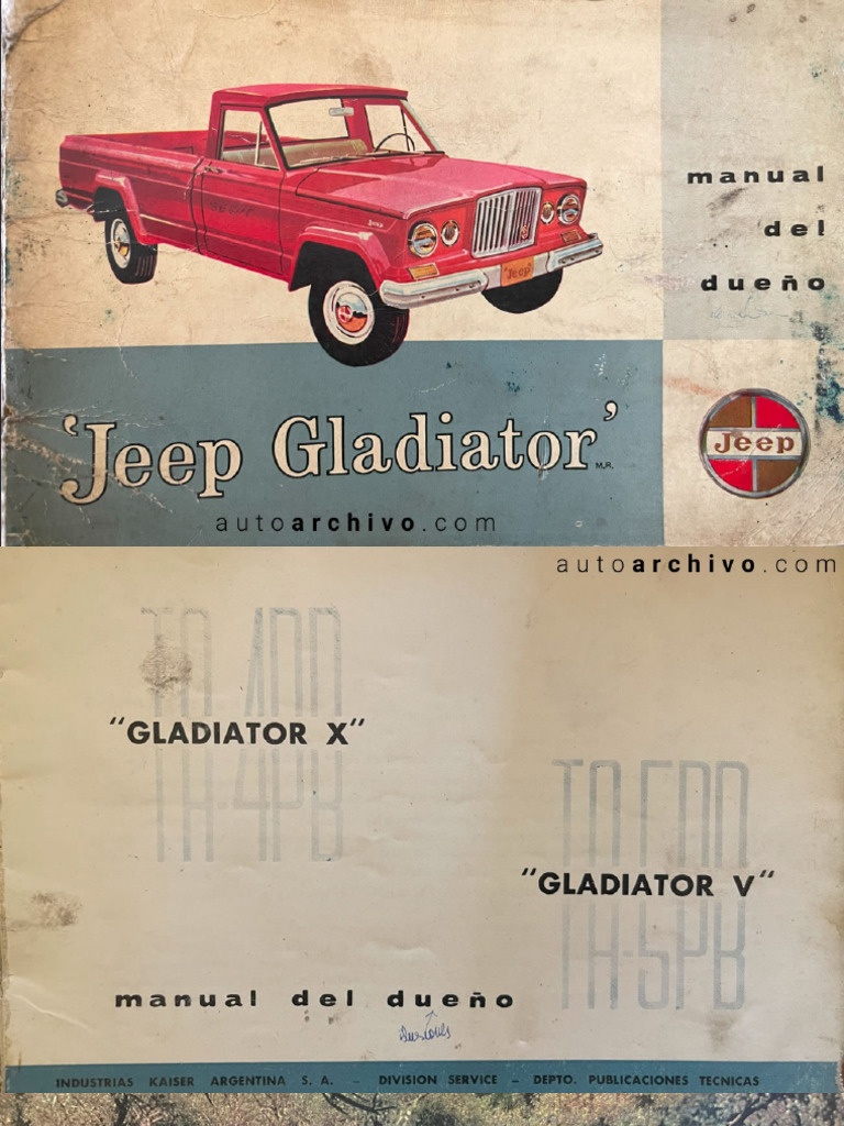 Manual Jeep Gladiator PDF
