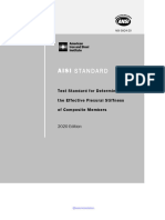 AISI S924 20 Test Standard For Determining The Effective Flexural