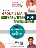 Group 1 Mains General Science & S & T Question & Answers Telugu