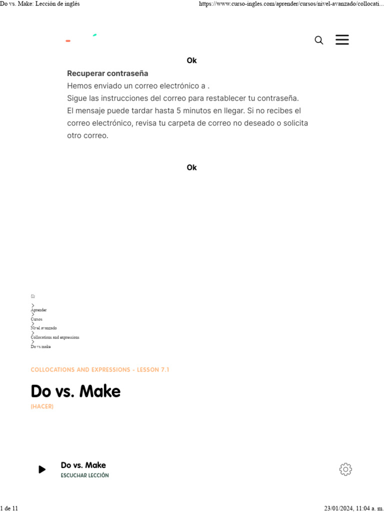 Do vs make lecci n de ingl s descargar gratis pdf ling stica