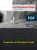 Lecture (15-16) Properties of Petroleum Fluids
