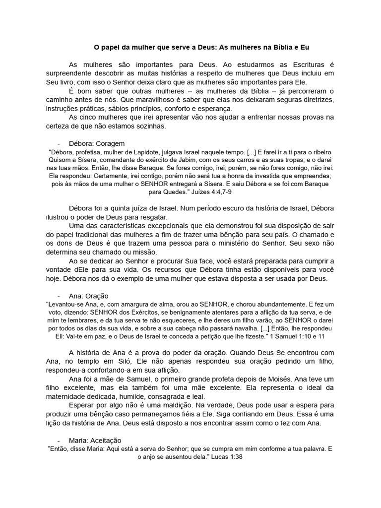 o-papel-da-mulher-que-serve-a-deus-as-mulheres-na-b-blia-e-eu-pdf