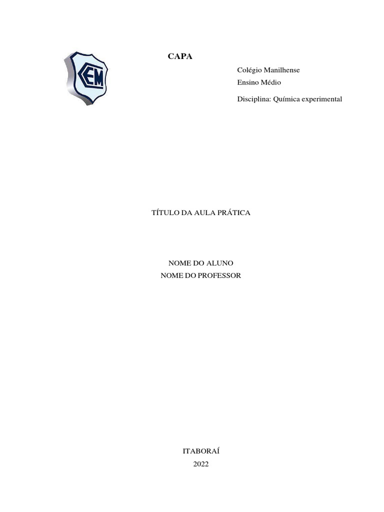 Prática de Química na Agropecuária Manilhense | PDF | Computadores