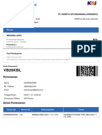 Payment Detail Perjalanan